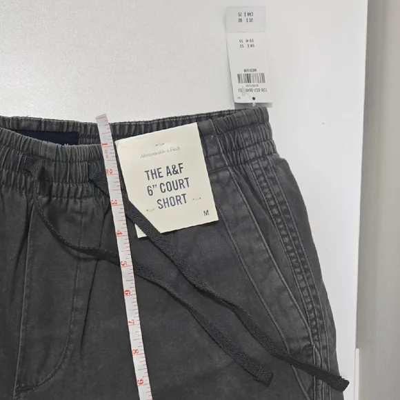 Abercrombie & Fitch Athletic Shorts - Charcoal **NWT** - Picture 13 of 16